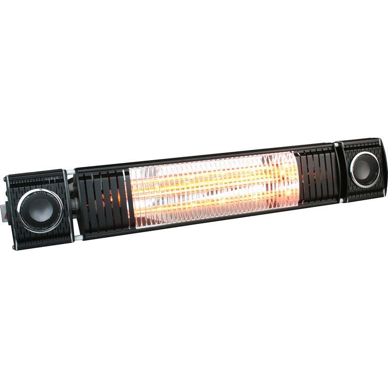 Electric Outdoor Wall Mounted Heater (2000W) with Bluetooth Speaker