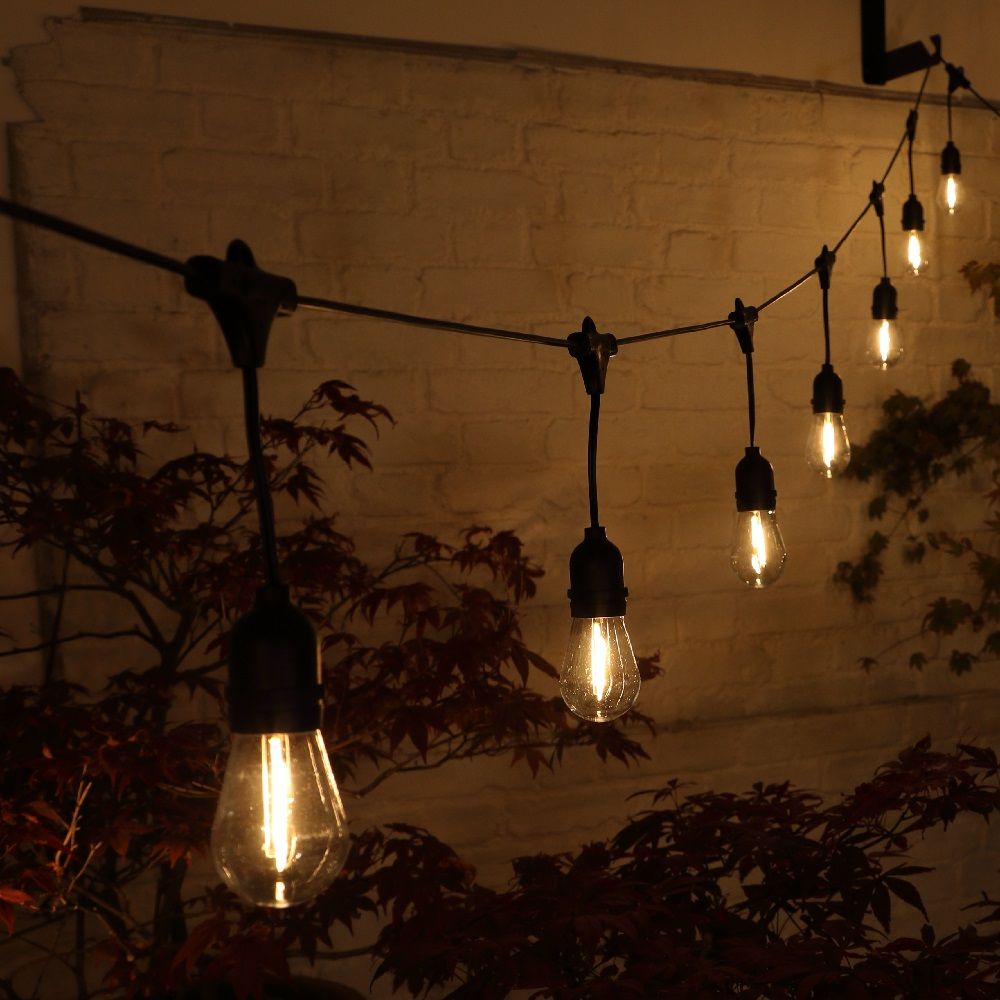 Noma 20 Connectable Small Outdoor Garden Festoon Lights - Mains Powered