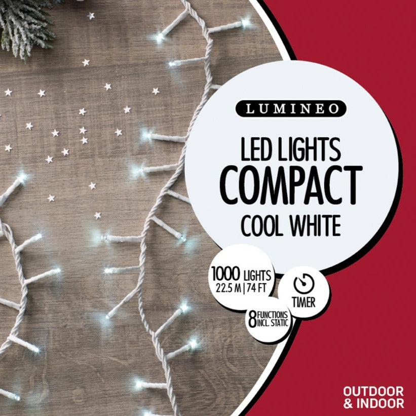 Christmas Lights | LED Compact Twinkle Lights - Colour & Size Options