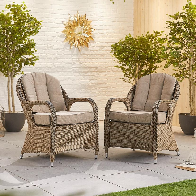 Outdoor Dining 6 Seat in Willow - Leeanna By Nova