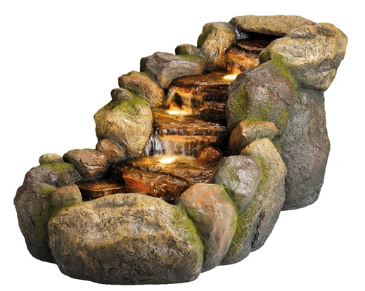 Serres Fountain Water Feature with Fountain - No Plumbing Required