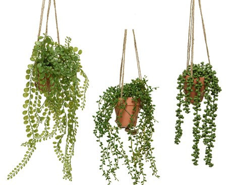 Artificial Hanging Plant in Pot 40cm