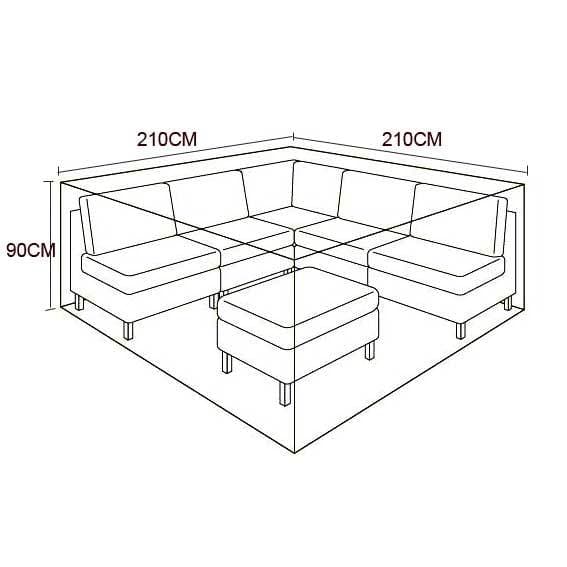 Outdoor Furniture Cover for LG |  Small Modular Furniture Set