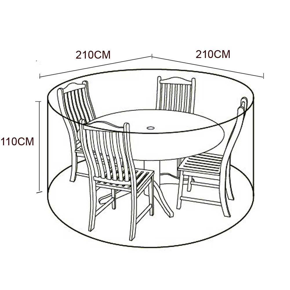 Outdoor Furniture Cover for LG | 4 Seat Round Dining Set