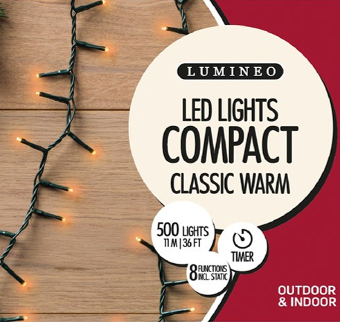 LED Compact Twinkle Lights - Colour & Size Options