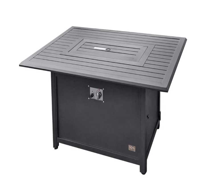 Square Outdoor Firepit Table - Mercury By Nova
