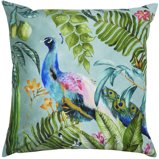 Peacock Outdoor Scatter Cushion - Multicolour