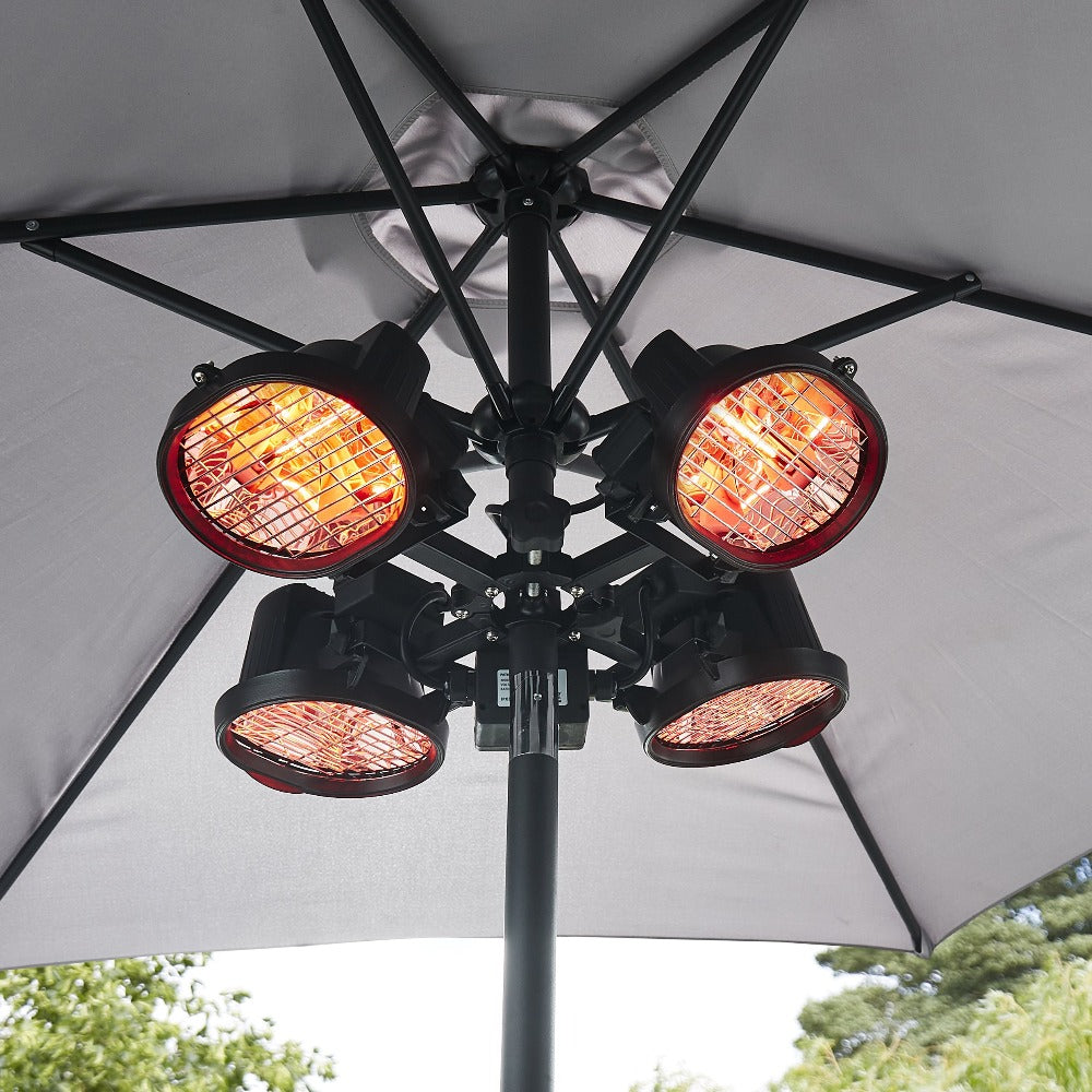 Electric Outdoor Parasol Heater (1800W Combined)
