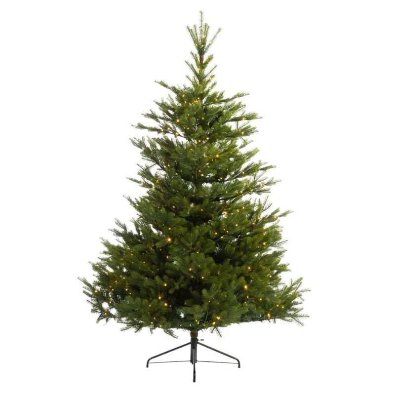 Artificial Christmas Tree | Alberg Fir Pre-Lit LED Christmas Tree- 6ft