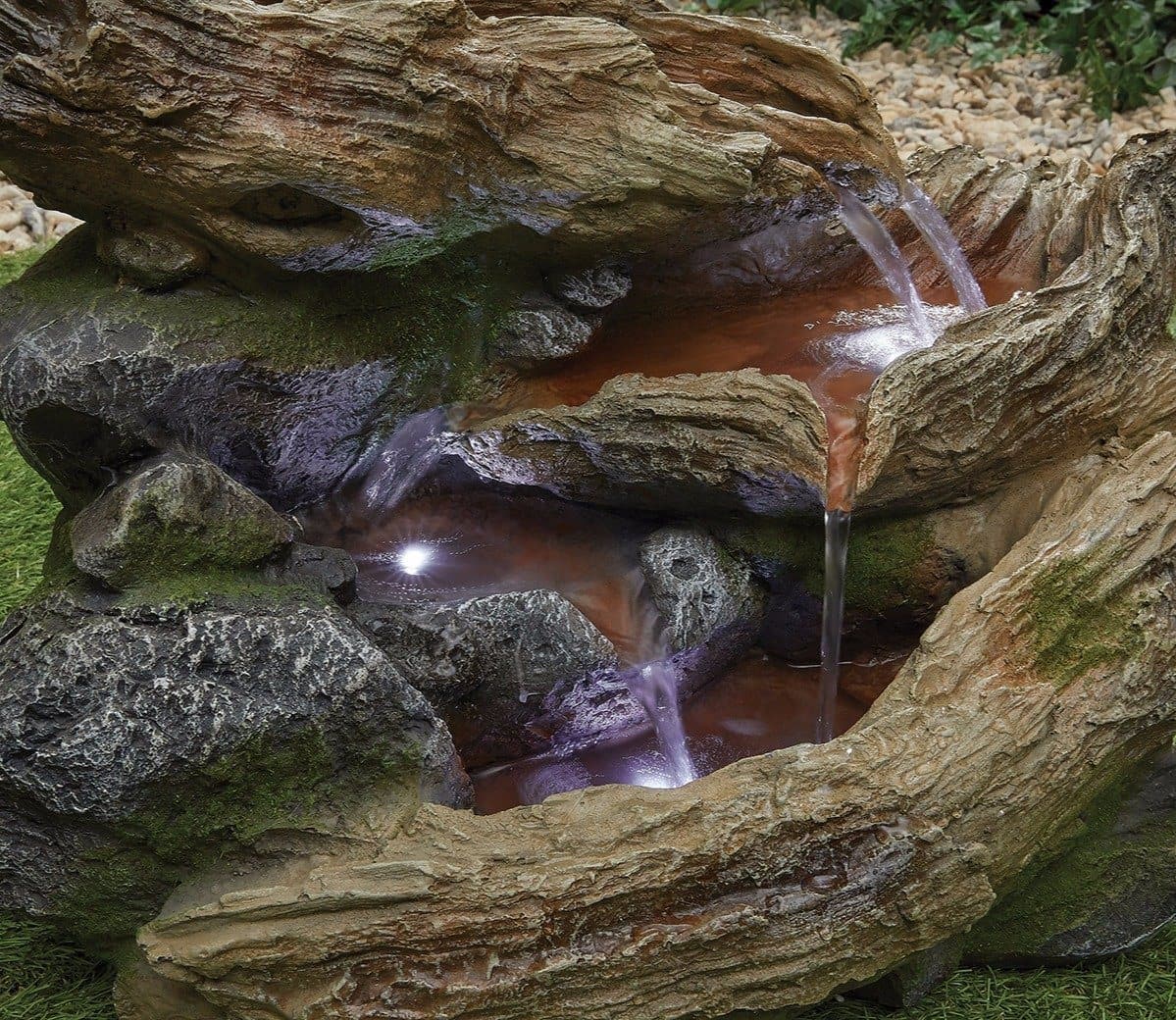 Bubbling Brook Water Feature with Pump - No Plumbing Required