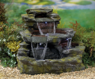 Garda Falls Water Feature with lights - No Plumbing