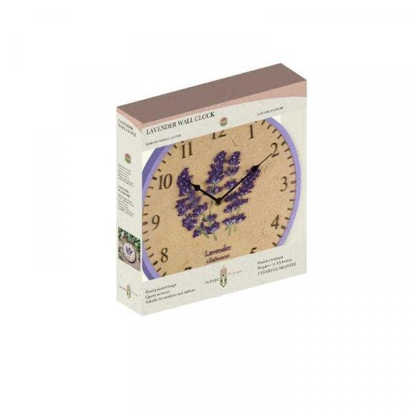 Lavender 12in 30cm Wall Clock