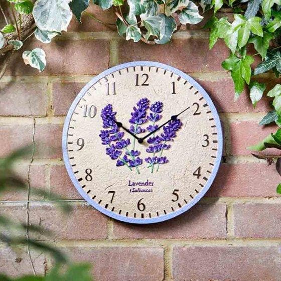 Lavender 12in 30cm Wall Clock