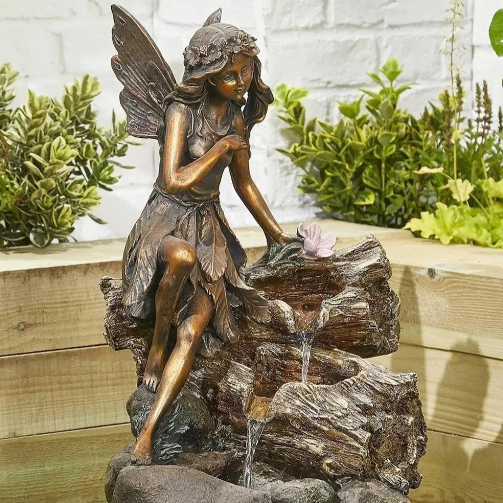 Pixie Spills Water Feature with LEDS - No Plumbing