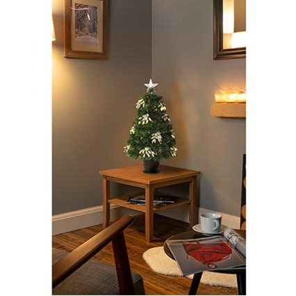 Fibre Optic Christmas Tree With Warm White Cone Cluster- 1.5M